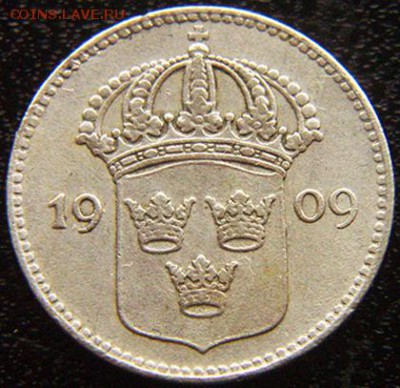 Швеция_10 эре 1909; до 24.10_22.30мск - 10581