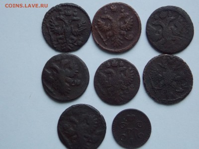 лот полушек от 1731г. по 1842г. (8шт.) 26.10.15. в 22.0. - лот полушек