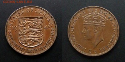 МОНЕТЫ МИРА №5 - Джерси – 1-24 шиллинга (1946) «Георг VI»