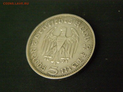 3-й рейх 5 марок 1936 Е до 22-00 31.10.15 - P3144708.JPG
