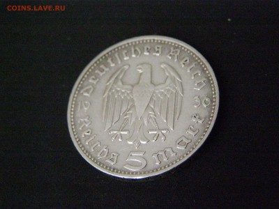 3-й рейх 5 марок 1936 J до 22-00 31.10.15 - P3144714.JPG