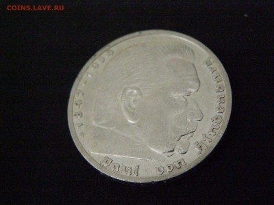 3-й рейх 5 марок 1939 В до 22-00 31.10.15 - P3144723.JPG