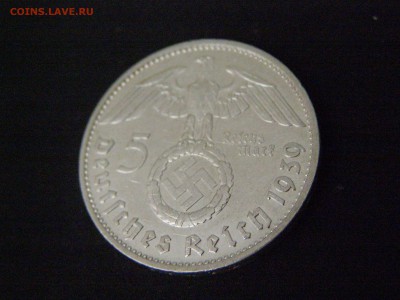 3-й рейх 5 марок 1939 В до 22-00 31.10.15 - P3144726.JPG