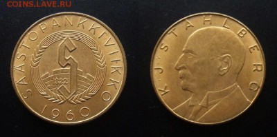 МОНЕТЫ МИРА №5 - Финляндия Памятный ЖЕТОН Банка «Каарло Юхо Стольберг – первый президент Финляндии»