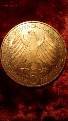 ФРГ 5 марок 1977 Гаусс до 28.10. 22:30 - IMG_20151024_231311