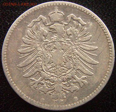 Германия_серебряная марка 1874(В); до 25.10_22.02мс - 10593