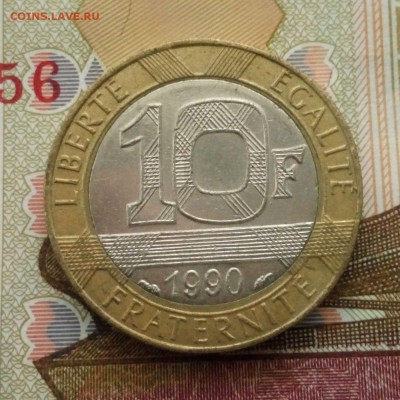 Франция 10 франков 1990 года Дух Бастилии  29.10.15. 22:00 - Франция 10 франков 1990 БиМ - 025-1