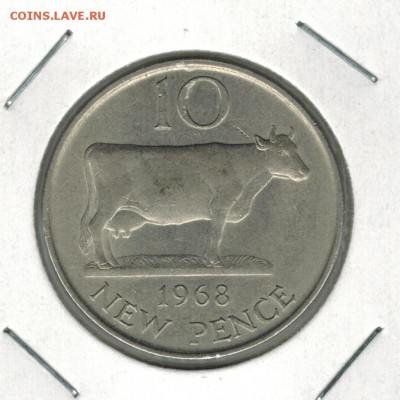 Гернси 10 пенсов 1968 до 28.10.15   22-00 - 01 6