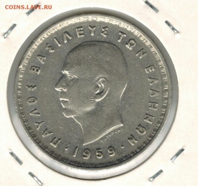 Греция 10 драхм 1959 до 28.10.15   22-00 - 01 14
