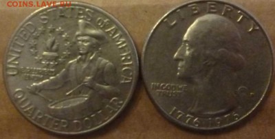 ДК США 25 ц Барабанщик 1976 ФИКС 30.10 22.00 - США 25 центов Барабанщик
