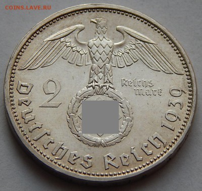 Германия 2 марки 1939 Третий Рейх, до 01.11.15 в 22:00 МСК - 4664