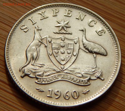 Австралия 6 пенсов 1960, до 01.11.15 в 22:00 МСК - 4835