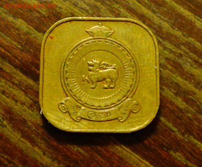 ЦЕЙЛОН - 5ц КВАДРАТНАЯ до 1.11, 22.00 - Цейлон 5 центов мал квадр Лев-1