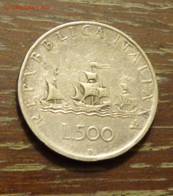 ИТАЛИЯ - 500 лир Корабли Колумба до 1.11, 22.00 - Италия 500 лир корабли Колумба