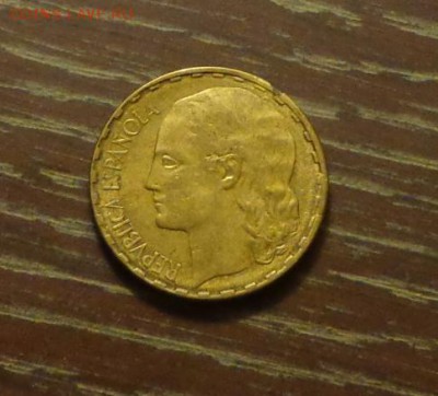 ИСПАНИЯ - 1 п. ГОЛОВА  ДЕВУШКИ до 1.11, 22.00 - Испания 1 песета 1937 голова девушки-1