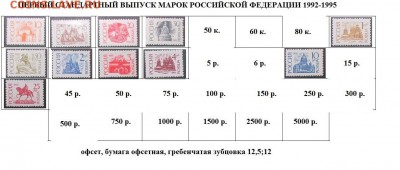 РФ. Марки первого стандартного выпуска. №5 - Стандартные марки РФ 5.JPG