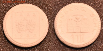 Grünberg in SchlesienW#28.04n S#144n 1 Mark 1922 white - Grünberg_in_Schlesien_1М