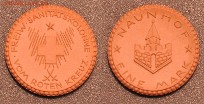 Naunhof – Freiwillige SanitätskolonneW#48.01a S#386a 1 Mark 1921 brown - Naunhof_Freiwillige Sanitätskolonne_1М