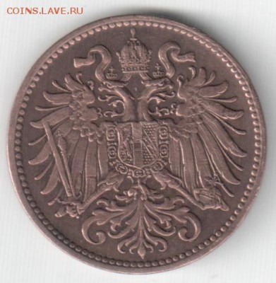 Австрия, 2 геллера 1897 г., красивая, до 01.11.15_22:00мск - 2гел1897-