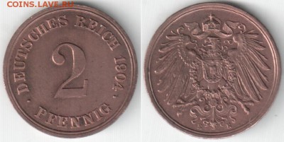 Германия, 2 пфеннига 1904 Е, до 01.11.15_22:00мск - 2пф1904е.JPG