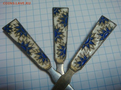 ТРИ кофейные ложки,эмаль,875 пр.,2 сорт - DSC02297.JPG
