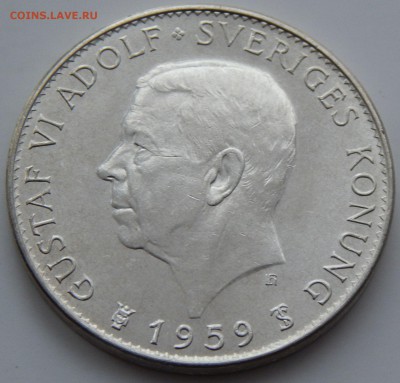 Швеция 5 крон 1959, до 03.11.15 в 22:00 - 4104