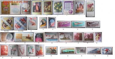 ФИКС. СССР. Негашеные марки 1961-1991 по 10 р. - ФИКС СССР. Негашеные по 10 р.