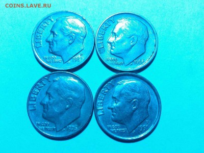 4 монеты по 10 центов США, с рубля, до 01.11.15г. - IMG_20151020_224350_thumb