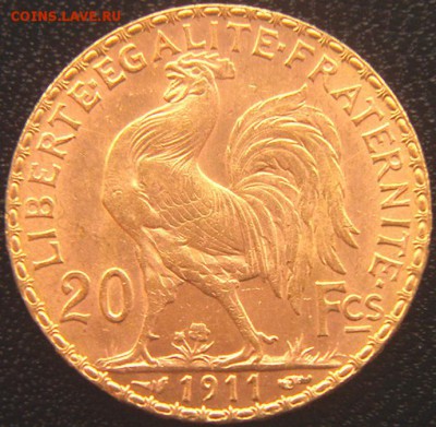 Золото. Франция. 20 франков. 1911 г. до 03.11.2015 - 9544