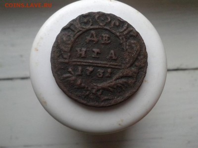 денга 1731г розетка 4 лепестка. - Фото-0054