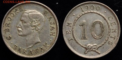 10 центов 1900г. Саравак ---03-10-15 в 22-00 - 10центов_1900_1