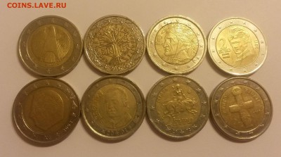 8 монет по 2 Евро - старт с номинала до 04.11.2015 22:00 - 2
