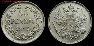 50 пенни 1914г. UNC ---03-10-15 в 22-00--- - Фины_2_50пенни1914