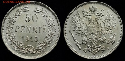 50 пенни 1915г. UNC ---03-10-15 в 22-00--- - Фины_2_50пенни1915