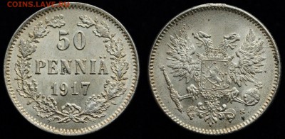 50 пенни 1917г. UNC ---03-10-15 в 22-00--- - Фины_2_50пенни1917