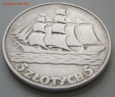 ПОЛЬША 5 злотых 1936 ПАРУСНИК до 02.11-22.00.00 - P1320633.JPG