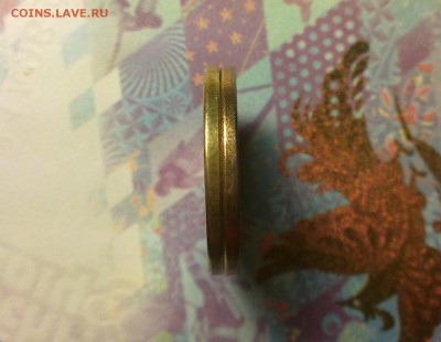 "Лимонка"-10 копеек 2014г. (м), гурт покрыт, монета жёлтая. - 1