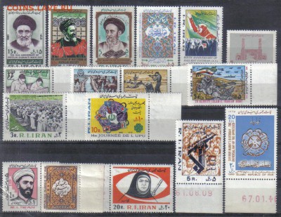 Марки Иран ЧБН до 2.11 22.00мск - Марки Иран ЧБН