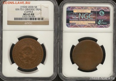 5 копеек 1924 UNC. ( шт.2.1 ) - 5к1924проба