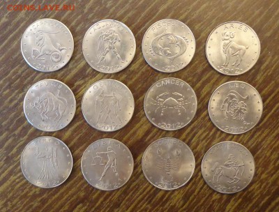 СОМАЛИЛЕНД - 2012 Знаки зодиака набор 12 шт. до 6.11, 22.00 - Сомалилэнд гороскоп 2012