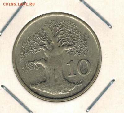 Зимбабве 10 центов 1997 до 03.11.2015   22-00 - 01 15