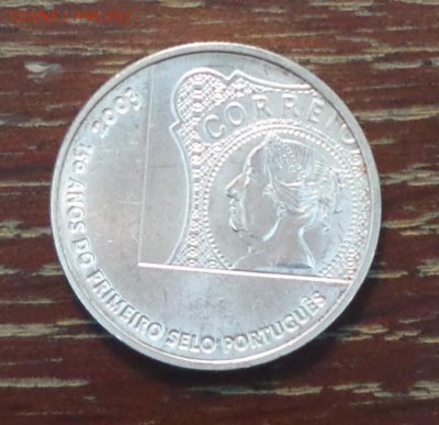 ПОРТУГАЛИЯ - 5 евро 150 лет почтовой марке до 6.11, 22.00 - Португалия 5 евро 150 л первой почтовой марке 1