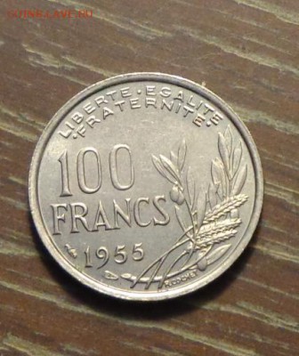 ФРАНЦИЯ - ДЕВУШКА АЦ красивая! до 6.11, 22.00 - франция 100 франков 1955