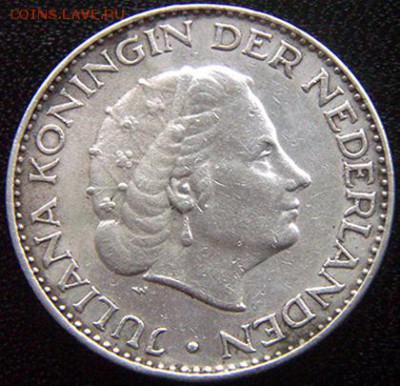 Серебряный голландский гульден 1964; до 01.11_22.04мск - 10615