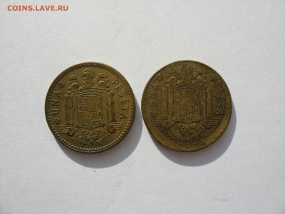 1 песета Испания 1963 помогите определить и оценить брак. - 1 песета Испания 1963 брак - 1.JPG