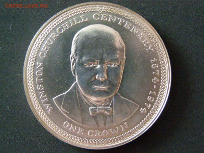 остров мэн 1 крона 1974 Уинстон Черчилль до 22-00 07.11.15 - P1314283.JPG