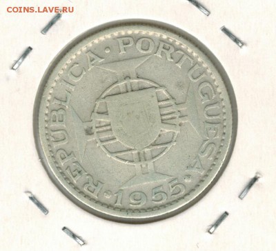 Ангола 10 эскудо 1955 до 05.11.15   22-00 - 01 26
