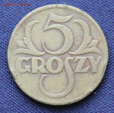 С 1 руб. ПОЛЬША 5 грош 1923г. до 7.11.15г. в 22-00 - IMG_8593.JPG