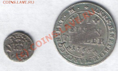 Оккупационная 1 копейка - 2 монеты княжества 22.JPG