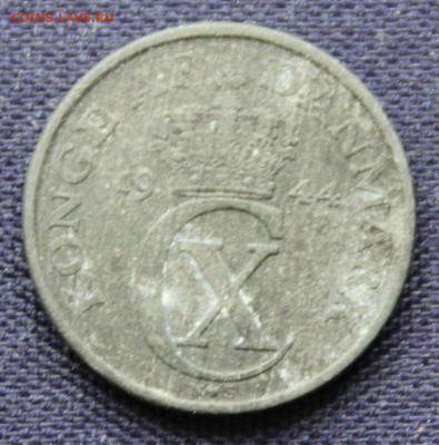 С 1 руб. ДАНИЯ под ОККУПАЦИЕЙ 1 эре 1944г. ЦИНК до 7.11.в 22 - IMG_8503.JPG